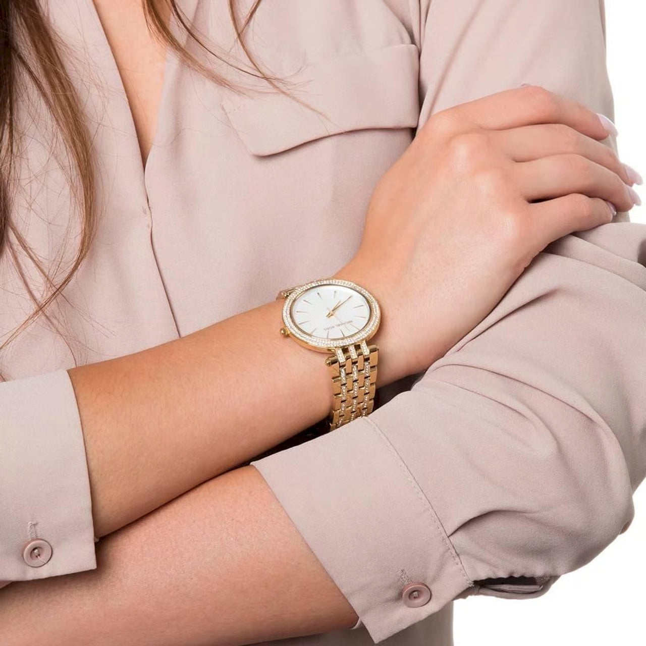 Michael Kors MK3219 Darci Mother of Pearl Dial Gold Steel Women's Watch