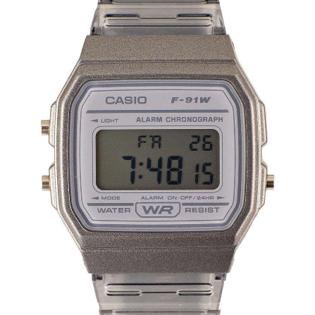 Men's Casio Vintage Digital Grey Resin Strap Watch 33mm - F-91WA-8DG