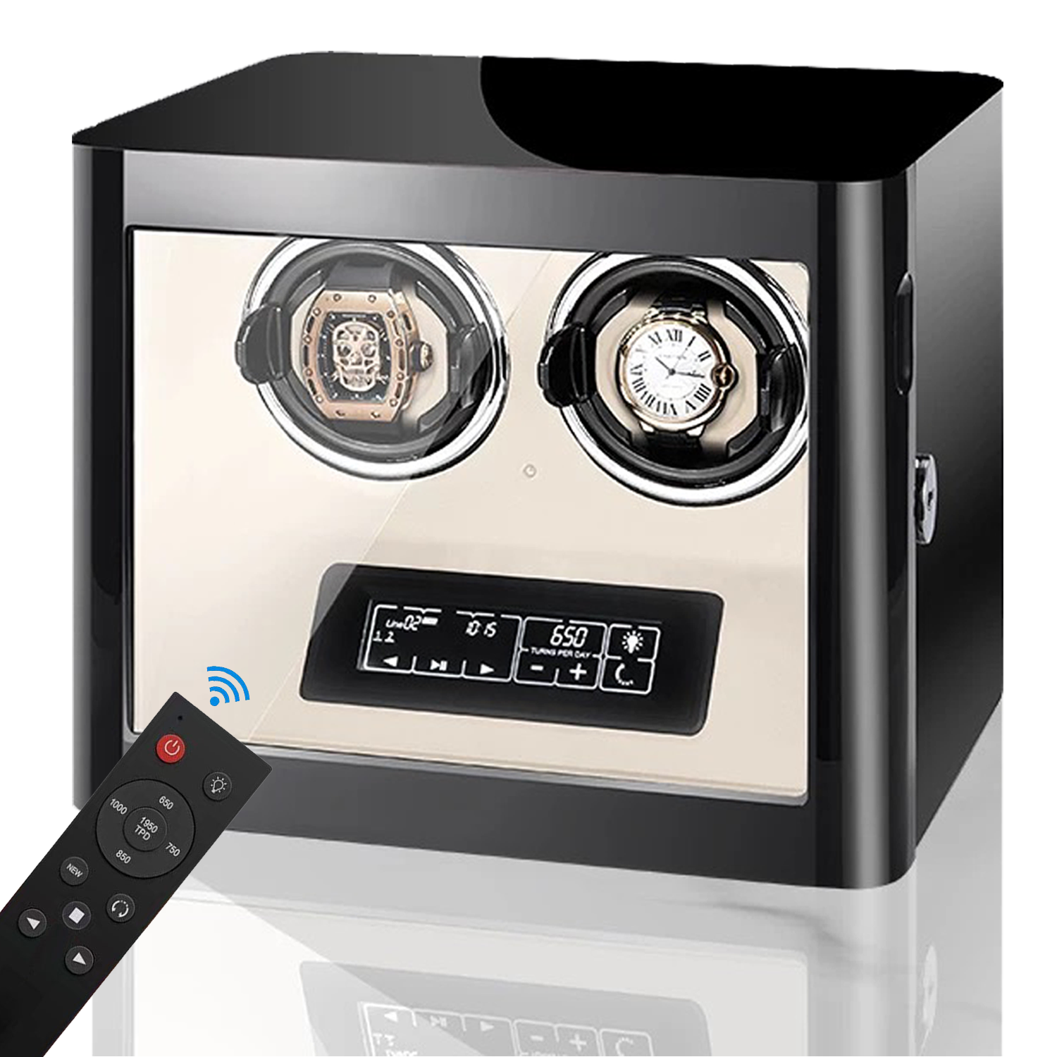 Black Double Watch Winders