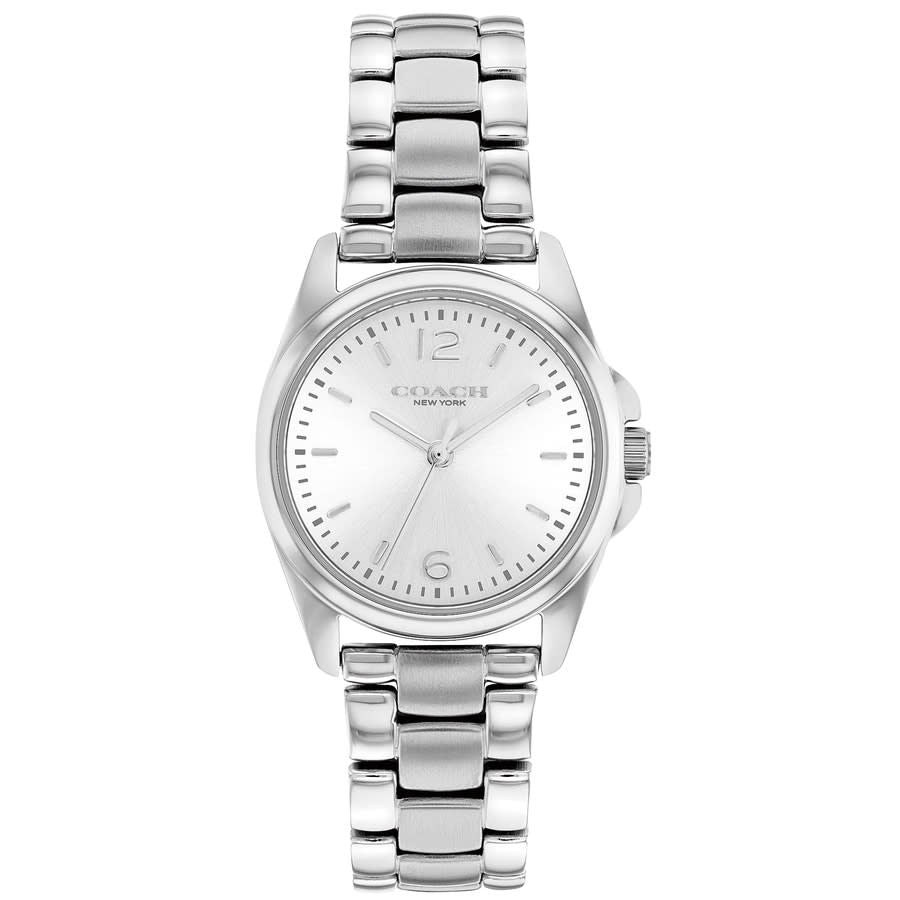 Women's Coach Greyson Silver Tone 28mm Watch - 14503906