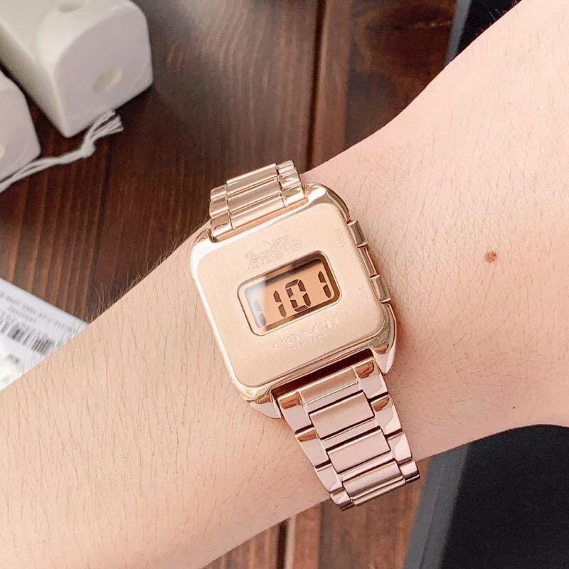Women's Coach Darcy Rose Gold Digital 30mm Watch -14503593