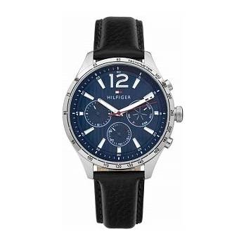 Men's Tommy Hilfiger Gavin Black Leather 44mm Watch - 1791468