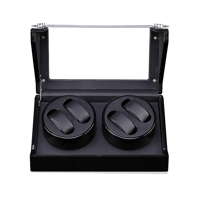 Black Double Watch Winders (Winding 4 Watches )