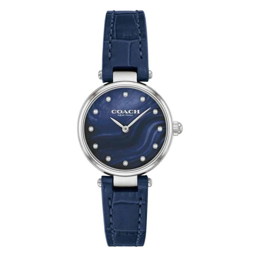Coach Park Navy Blue Dial Navy Blue Leather Strap Watch for Women 14503535
