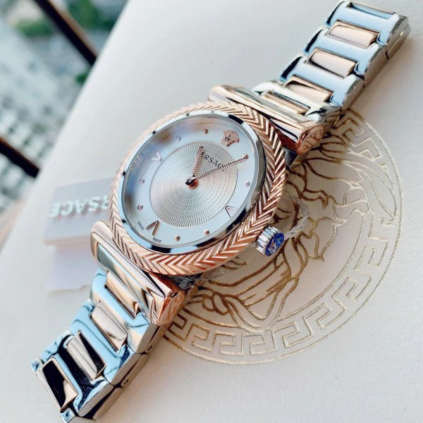 Women's Versace V-Motif Two Tone Watch - VERE00718