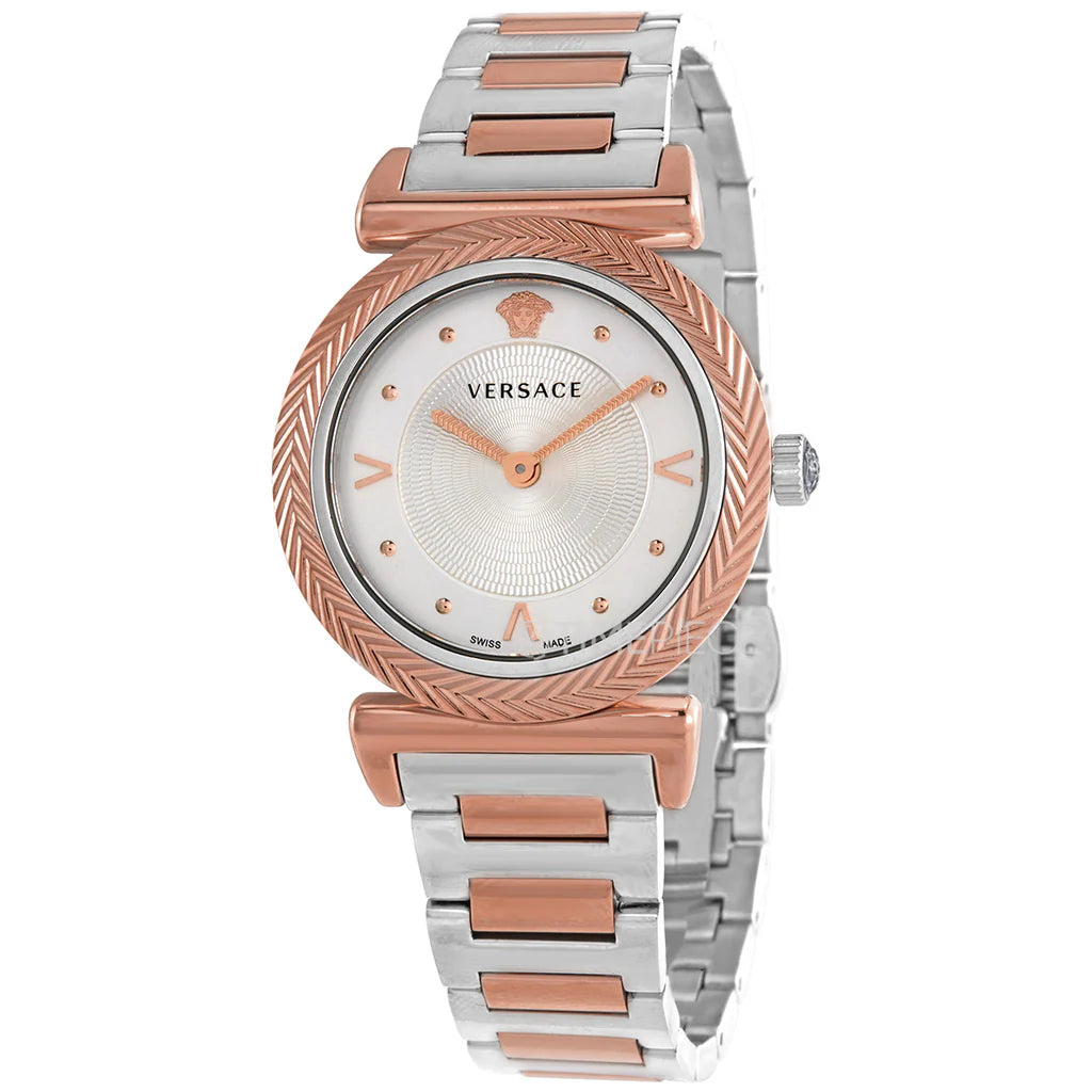 Women's Versace V-Motif Two Tone Watch - VERE00718