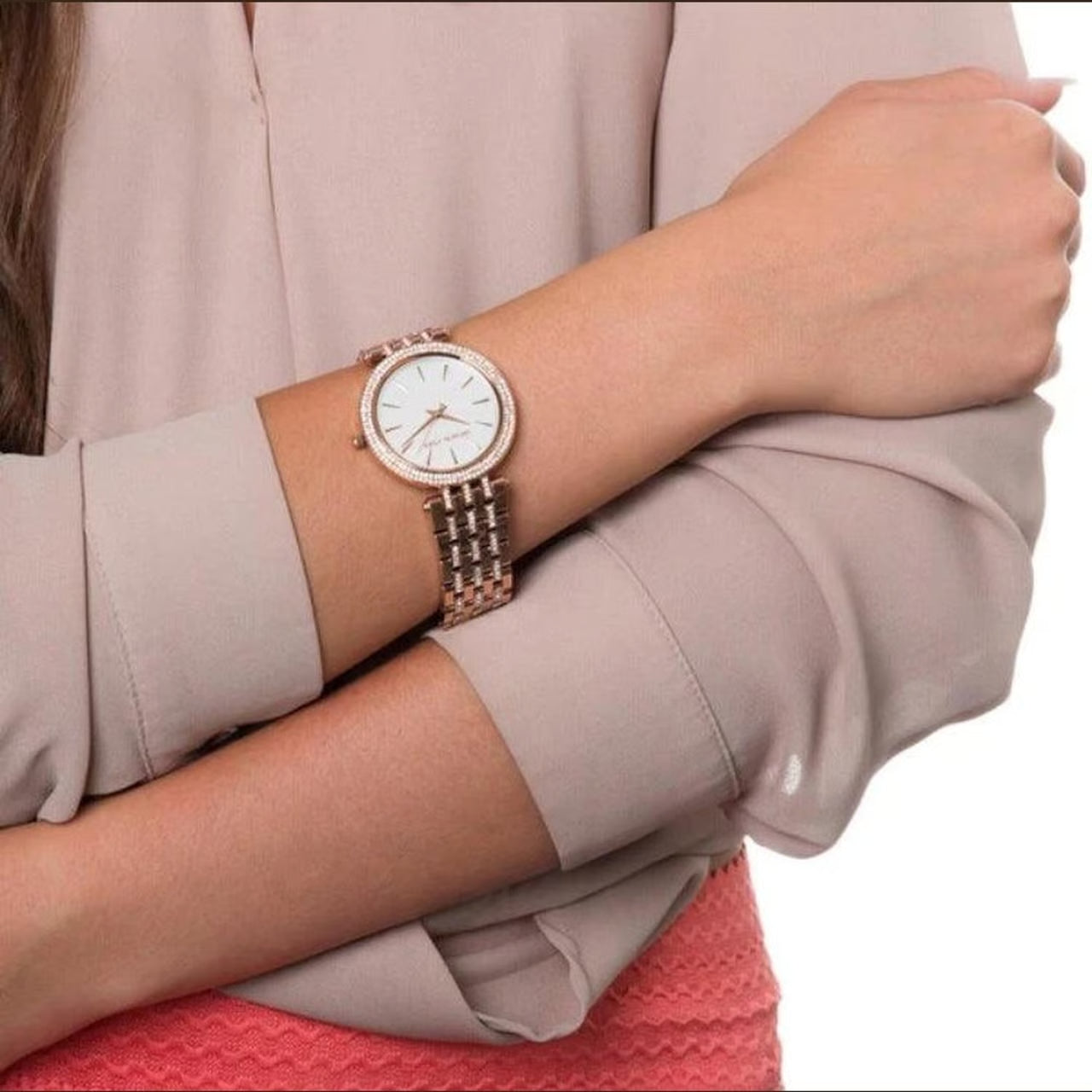 Michael Kors MK3220 Darci Mother of Pearl Dial Crystal Women's Watch