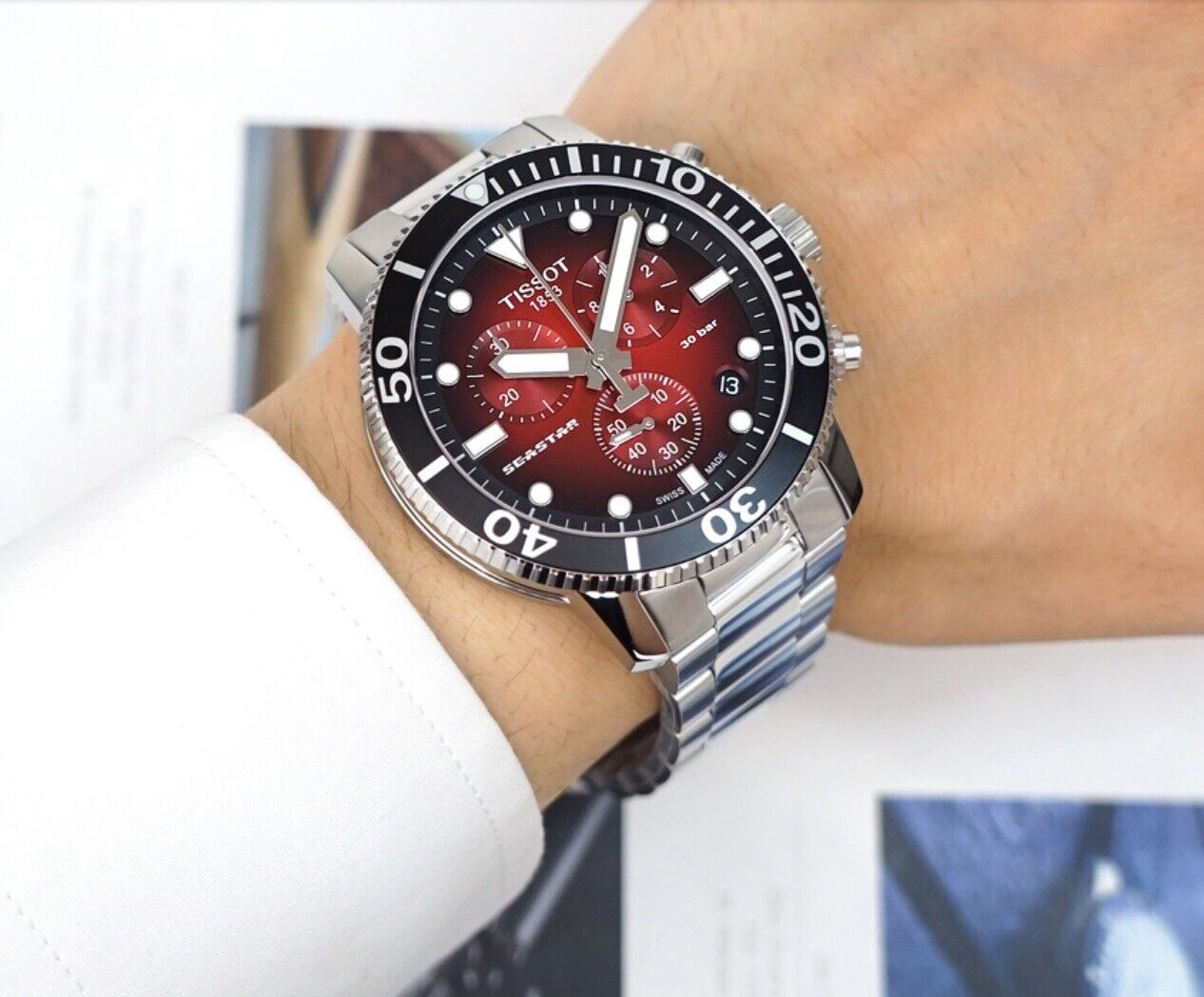 Men's Tissot Seastar 1000 Quartz Chronograph - T120.417.11.421.00