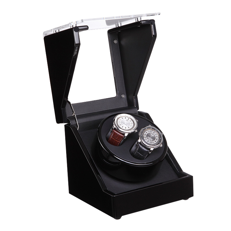 Black & Transparent single watch winder (Winding 2 Watches)