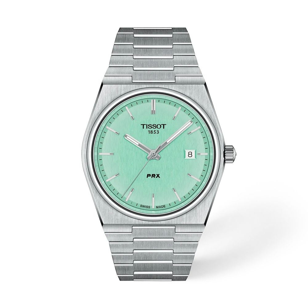 Men's Tissot PRX Stainless Steel Light Green Dial 40mm - T137.410.11.091.01