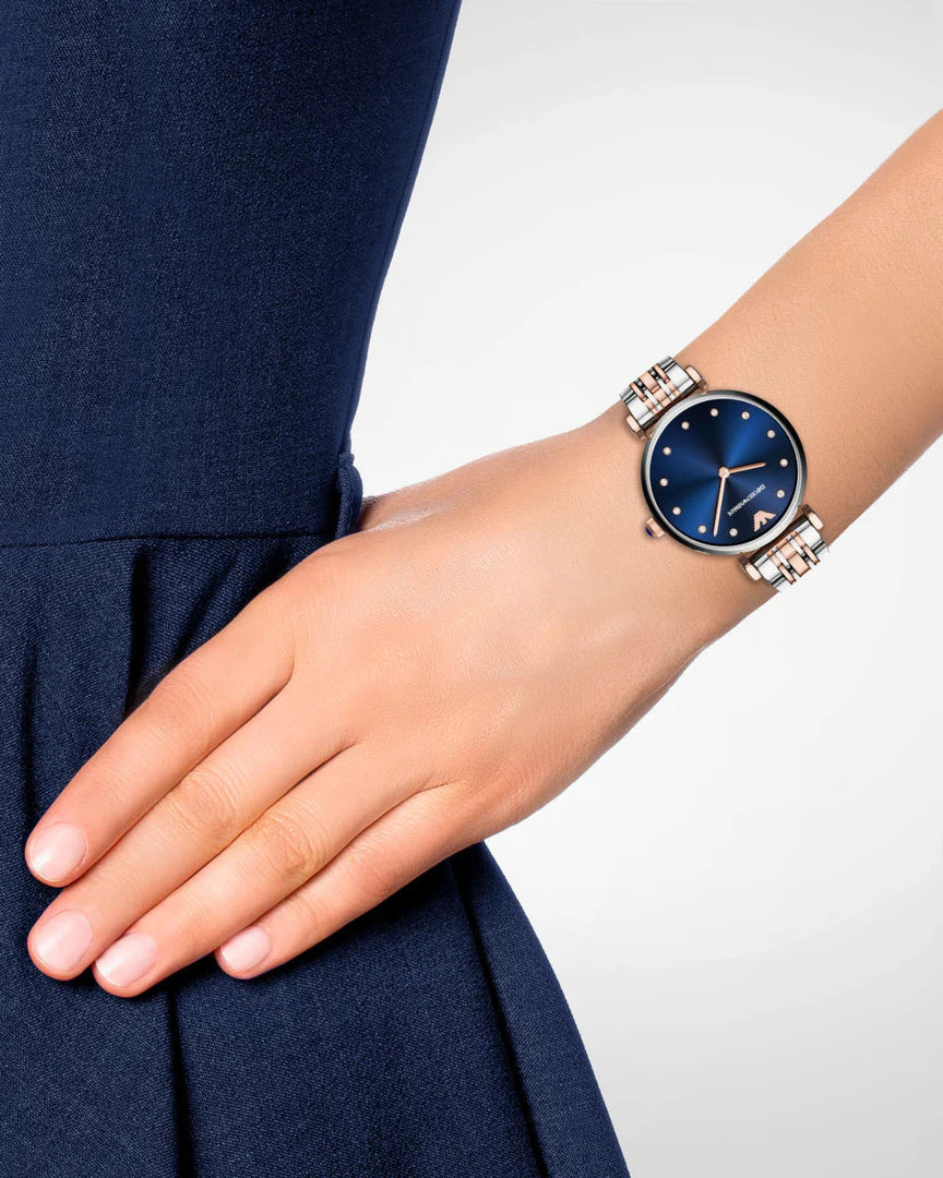 Women's Emporio Armani Crystal Blue Dial Watch - AR11092