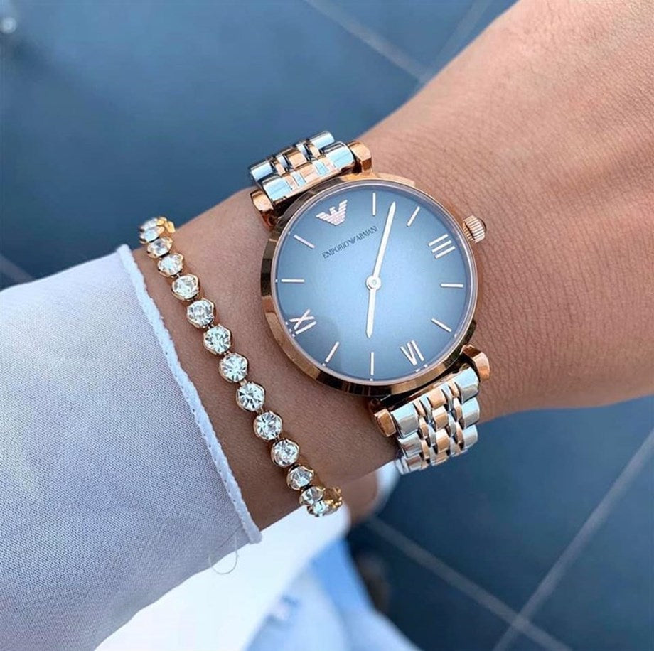 Women's Emporio Armani Gianni T-Bar Watch - AR1725