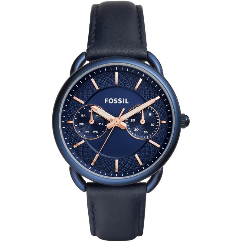 Fossil Women's Blue Leather Watch - ES4092