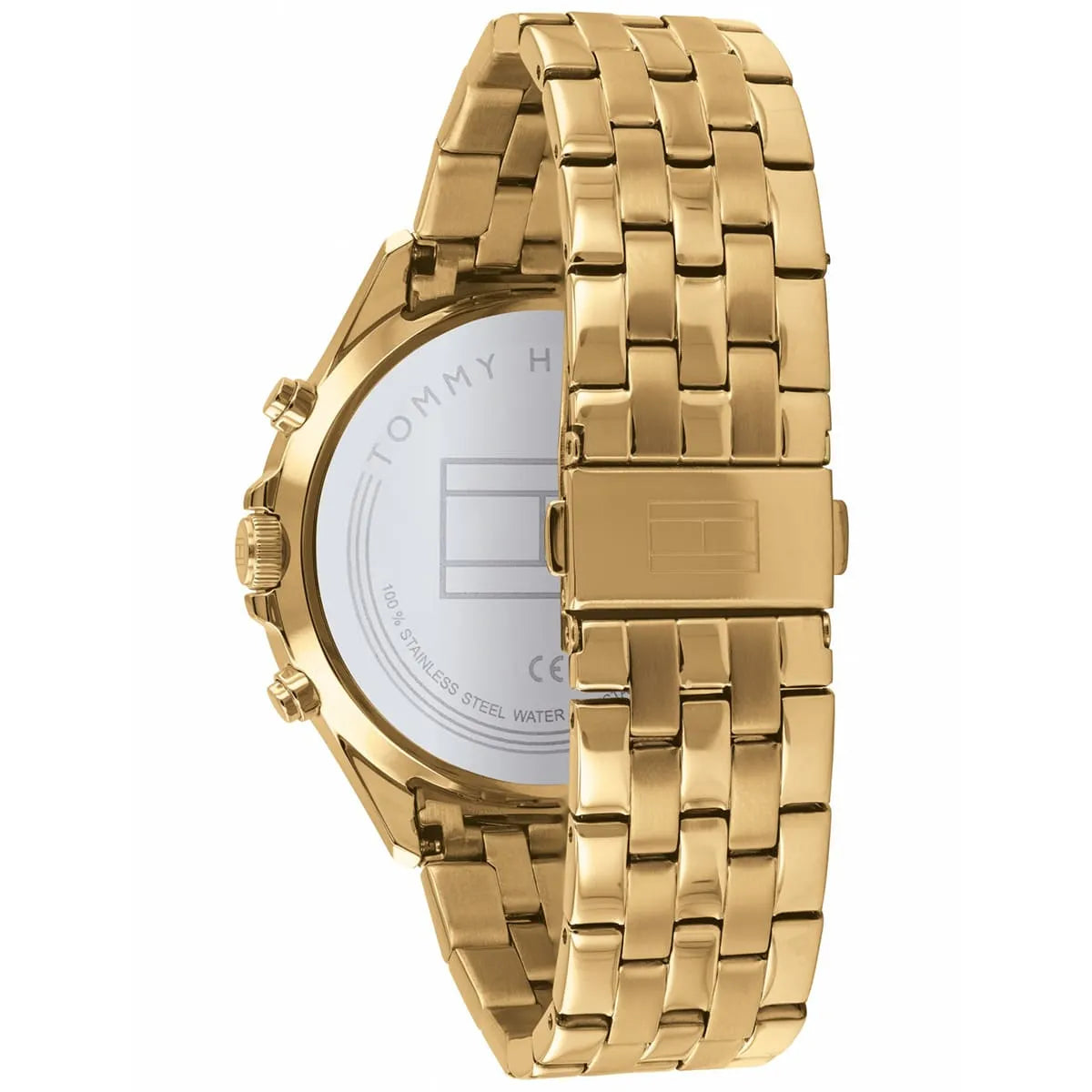 Men's Tommy Hilfiger Gold Tone Stainless Steel 44mm Watch - 1791708