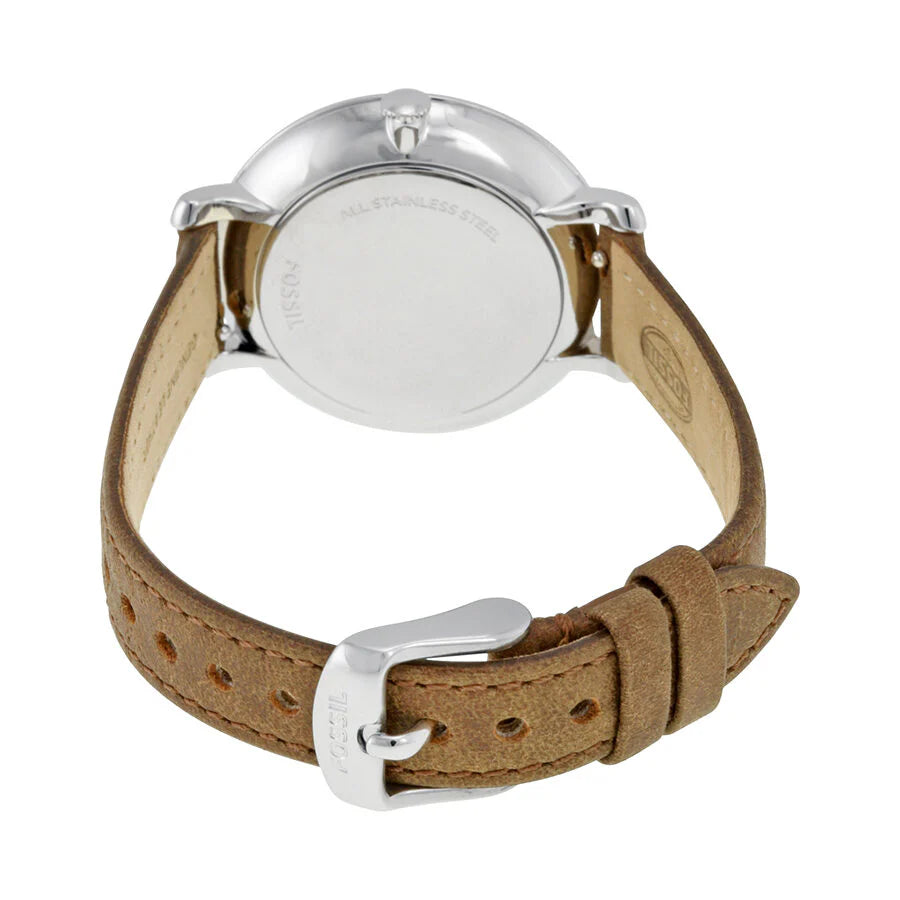 Women's Jacqueline Brown Leather Watch - ES3708