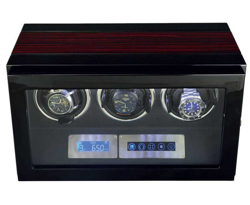 Triple Automatic Watch Winder with Digital Touch Display &  Control