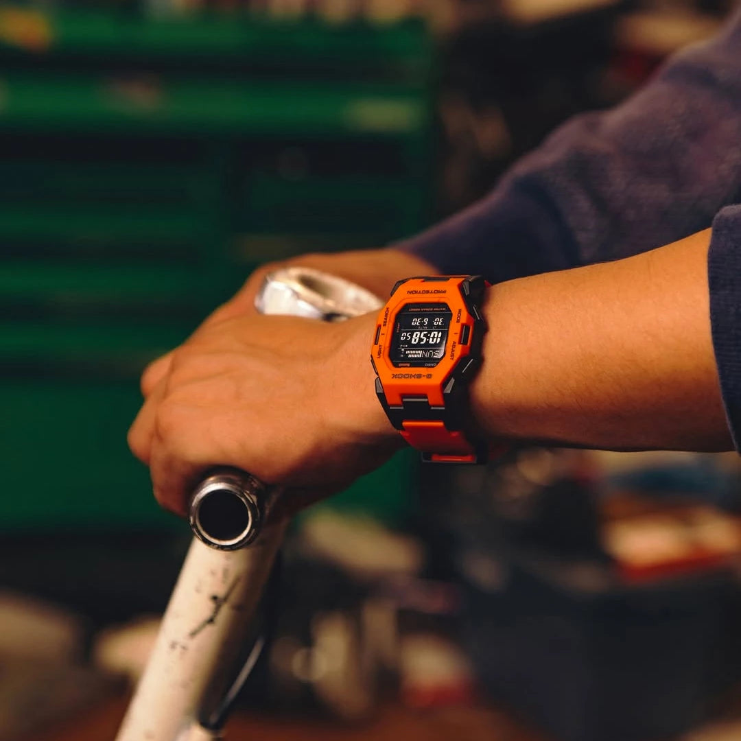 Men's Casio G-Shock Orange Watch |GD-B500FL-4JF