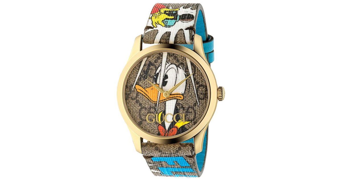 Unisex Gucci G-Timeless Disney Donald Duck Watch  -YA1264167