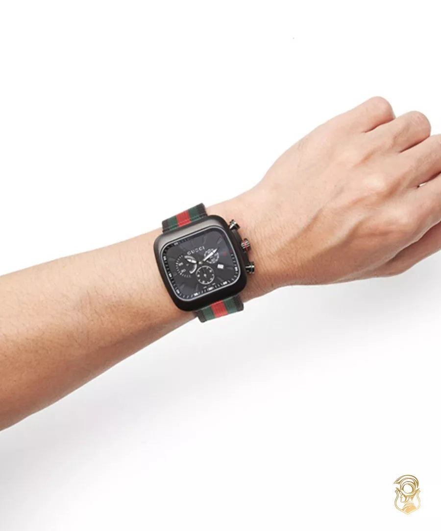 Men's Gucci Coupe Chronograph Square Watch -YA131202