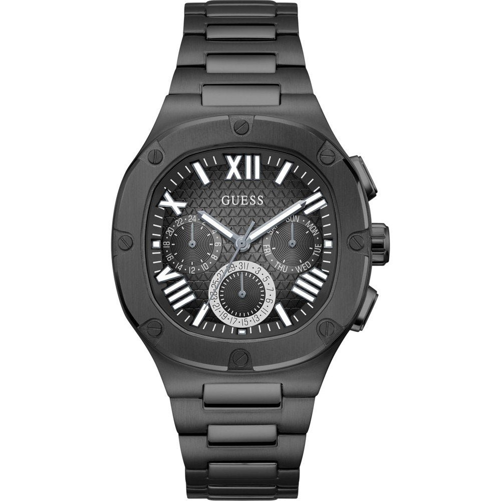Men's Guess Headline Black Multi-function Watch - GW0572G3