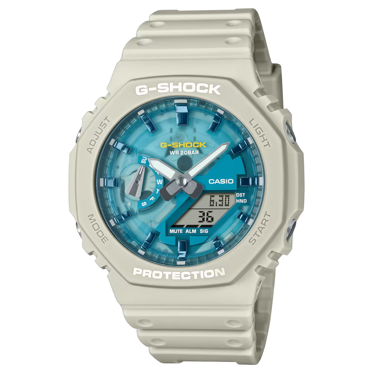 Men's Casio G-Shock Oasis of Day and Night Watch |GA-2100AS-5AJF