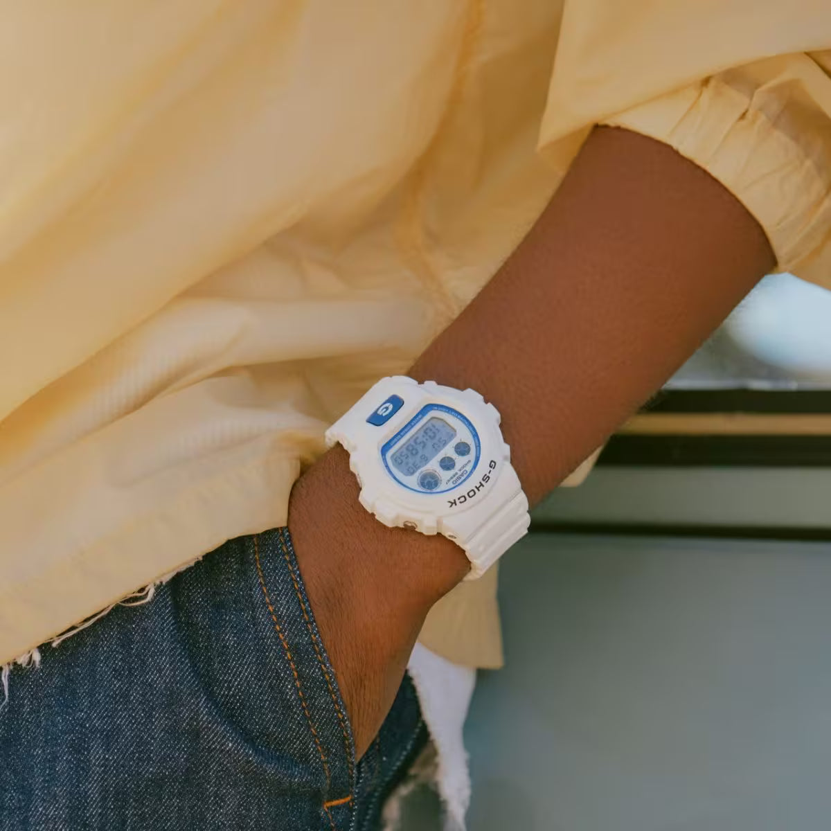 Men's Casio G-Shock Hidden Glow Watch -DW-6900HDS-7JF