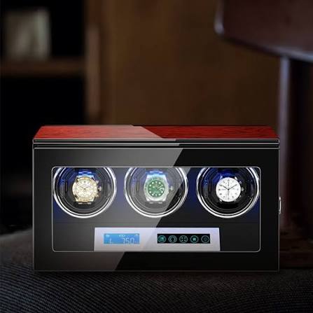 Triple Automatic Watch Winder with Digital Touch Display &  Control