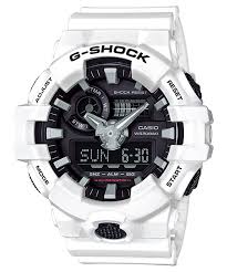 Casio Men's G Shock White Resin Japanese Quartz Diving Watch - GA-700-7ADR