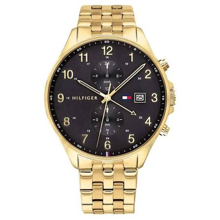 Men's Tommy Hilfiger Gold Tone Stainless Steel 44mm Watch - 1791708