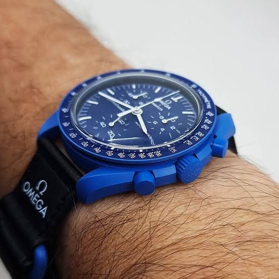 Men's Omega X Swatch MoonSwatch Mission to Neptune 42mm - SO33N100