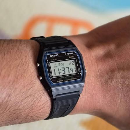 Men's Casio Classic Digital Black Resin Strap 33mm - F-84W-1QJH