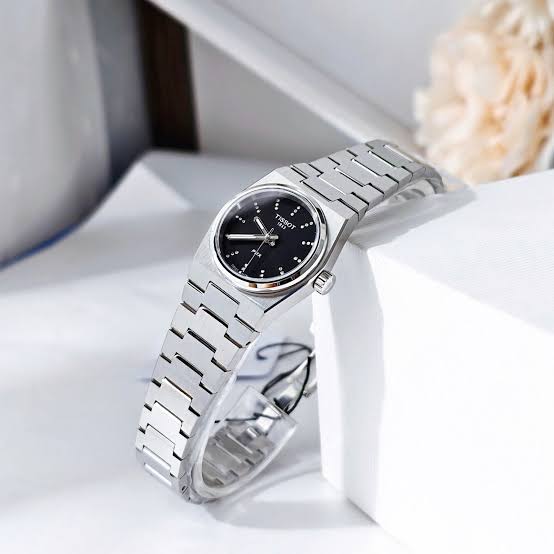 Women's Tissot PRX Stainless Steel Black Diamond Dial 25mm - T137.010.11.056.00