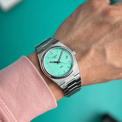 Men's Tissot PRX  Light Green Dial Watch - T137.410.11.091.01
