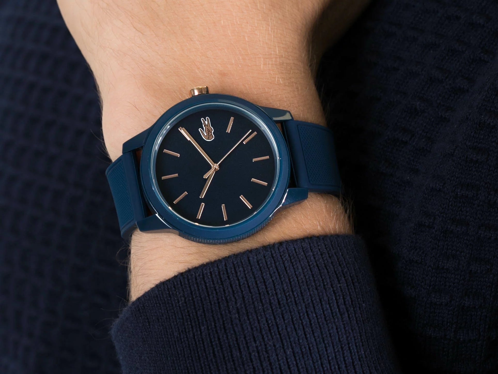 Men's Lacoste Blue Silicone Watch - 2011011