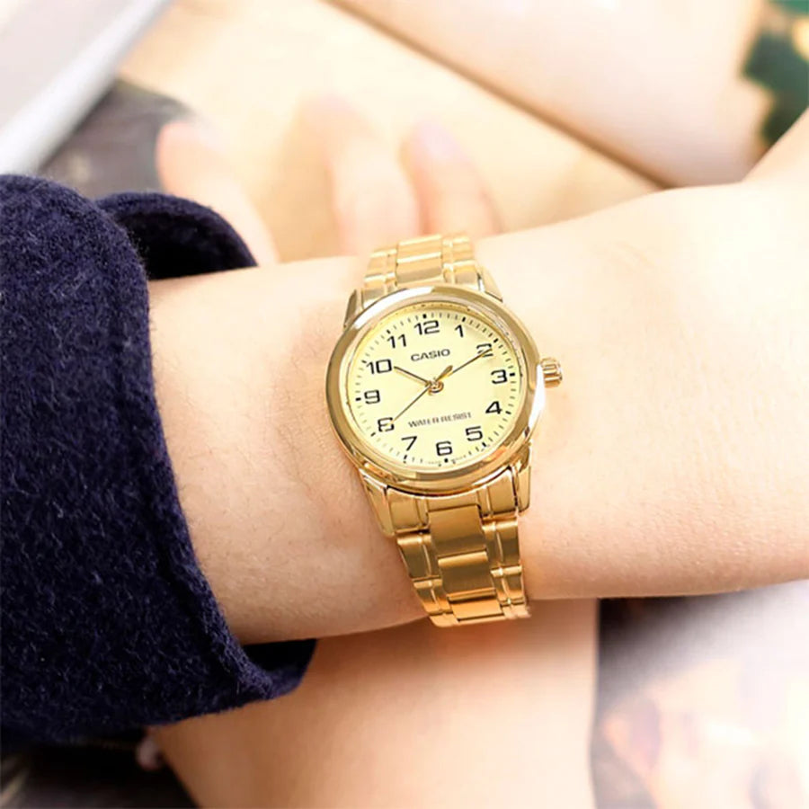 Women's Casio Gold Watch |LTP-V001G-9BUDF