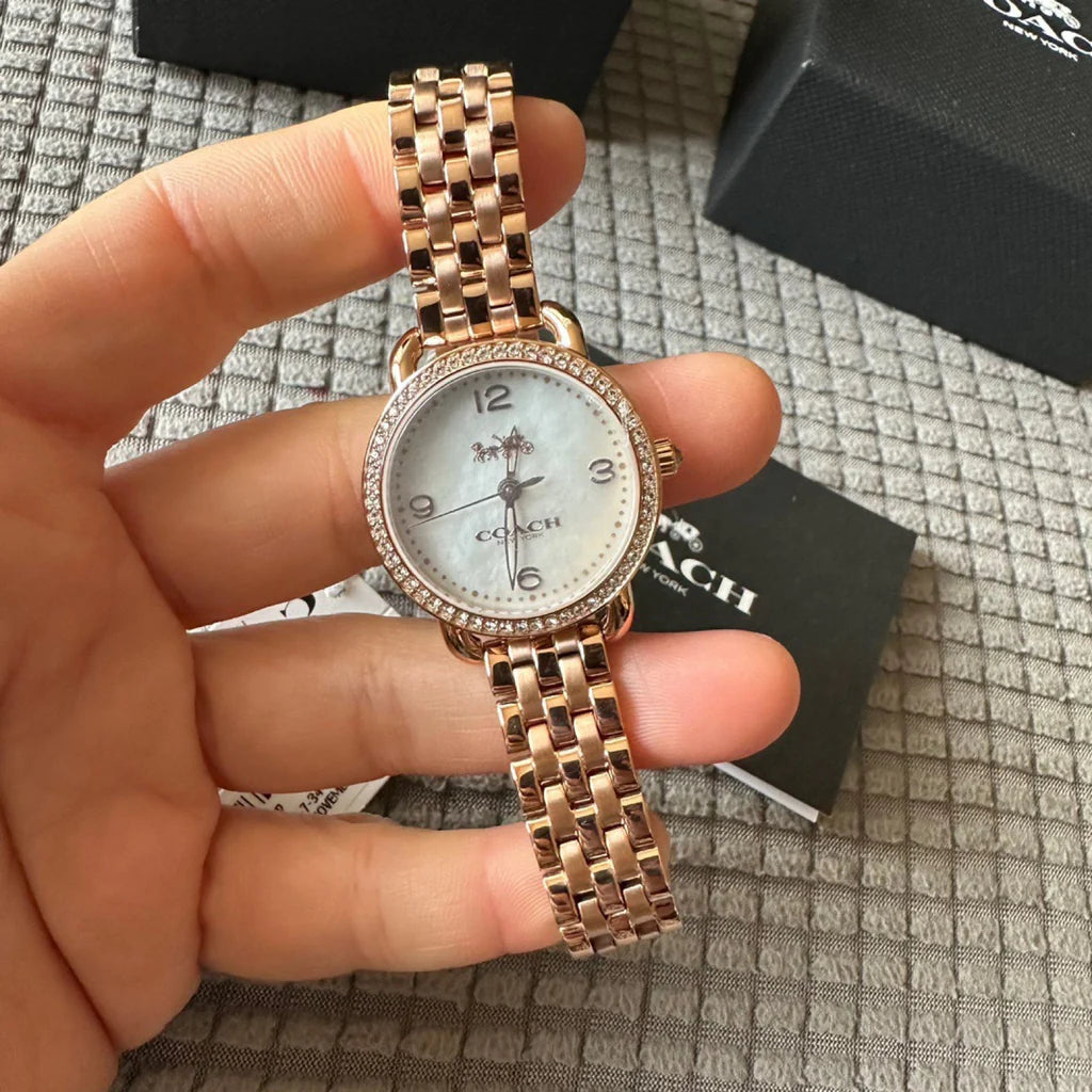 Women's Coach Delancey Mother of Pearl Watch - 14502479