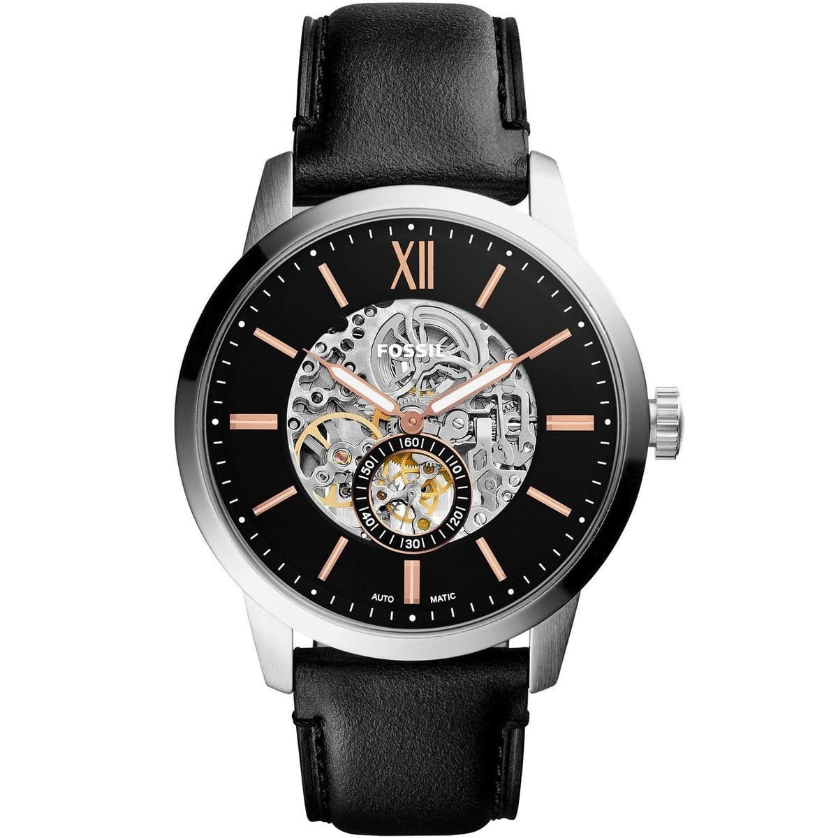 Men's Fossil Townsman Automatic Leather Watch - ME3153