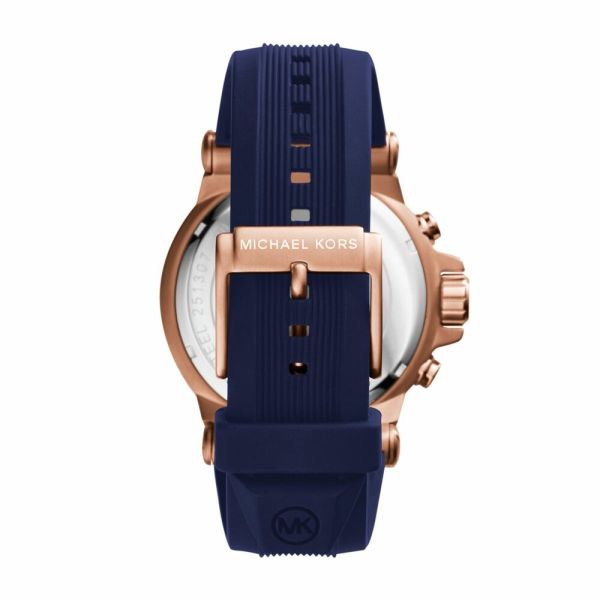 Men's Michael Kors Blue Rubber Strap Watch - MK8295