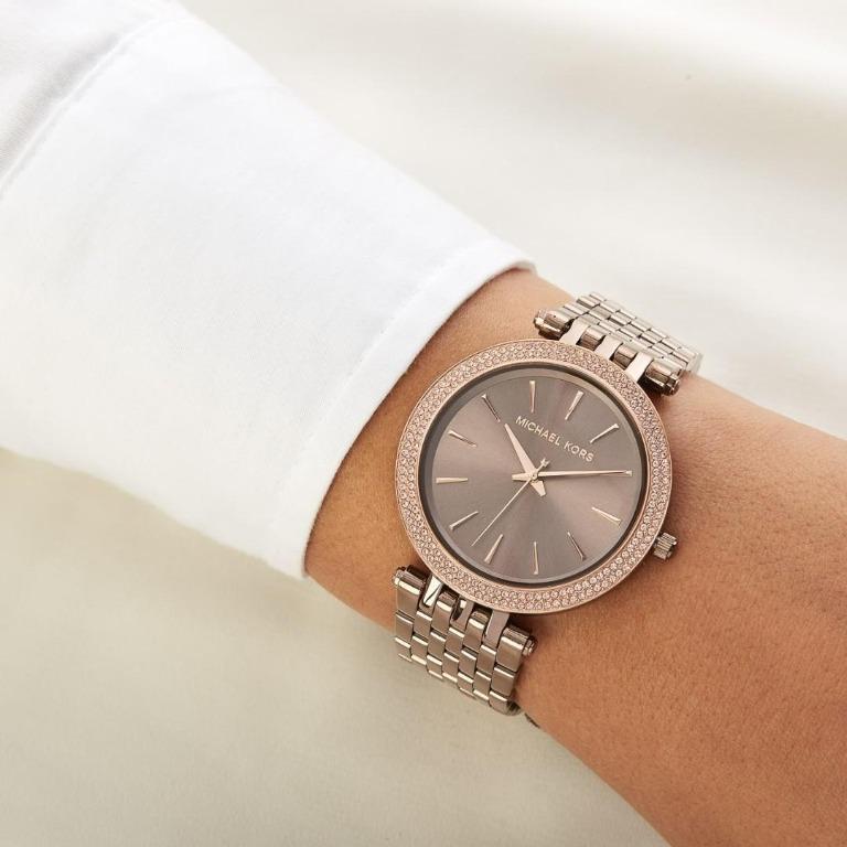 Women's Michael Kors Darci , Stainless Steel Crystal Watch -MK3416