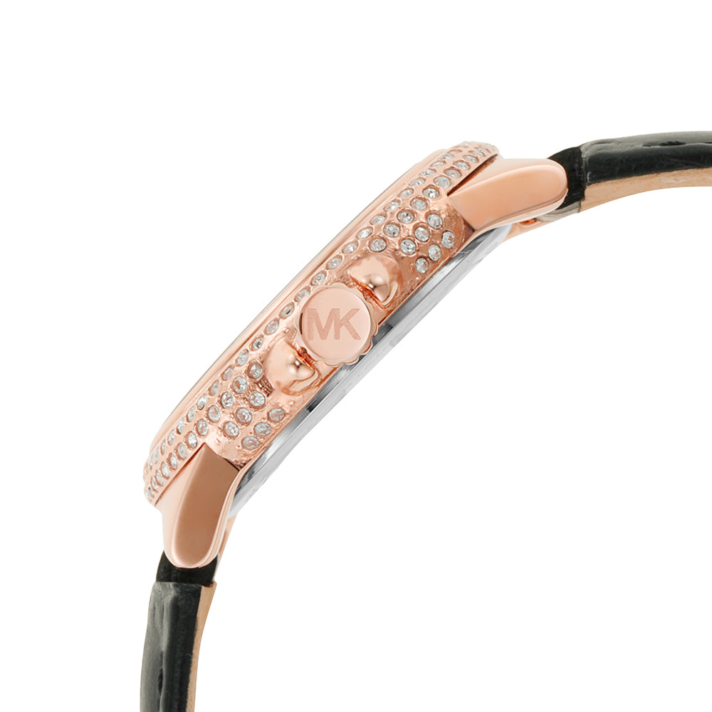 Michael Kors Leather Camille Analog White Dial Women Watch-Mk2962