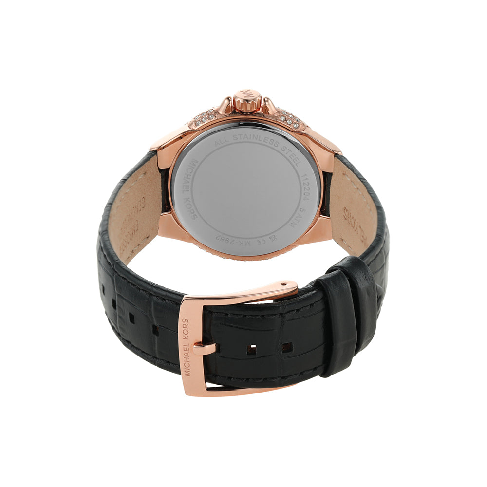 Michael Kors Leather Camille Analog White Dial Women Watch-Mk2962