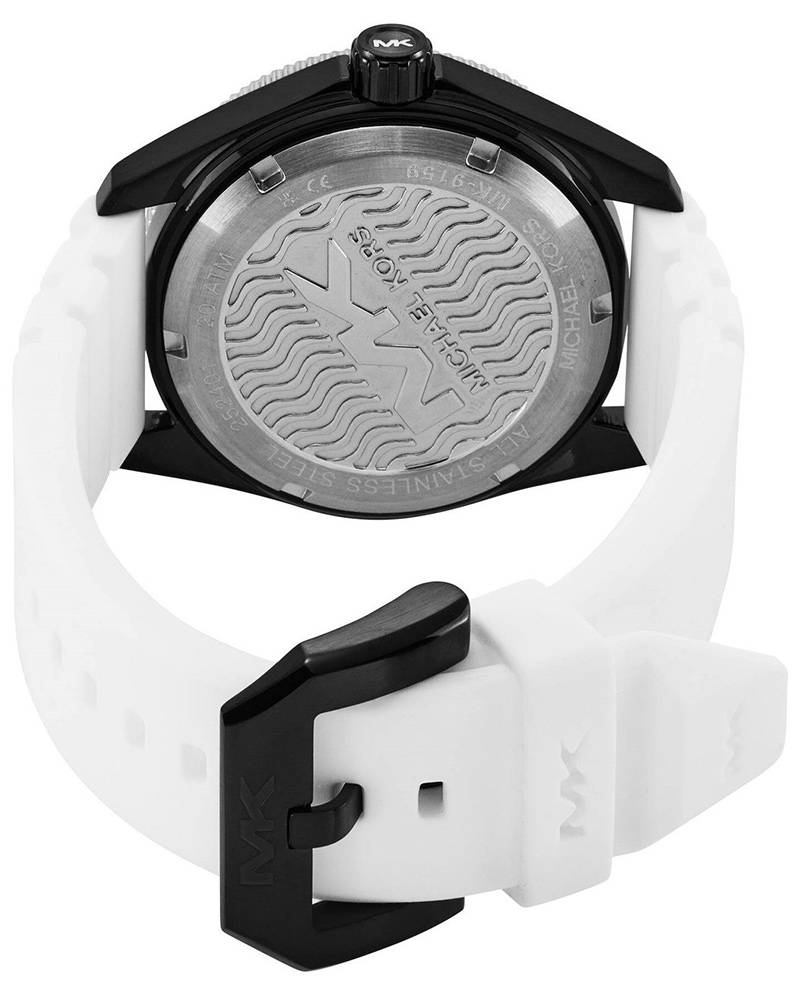 Men's Michael Kors Maritime Silicone Watch in WHITE - MK9159