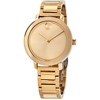 Women's Movado Bold Gold Dial Ladies Watch 03600382 – Bluestrap
