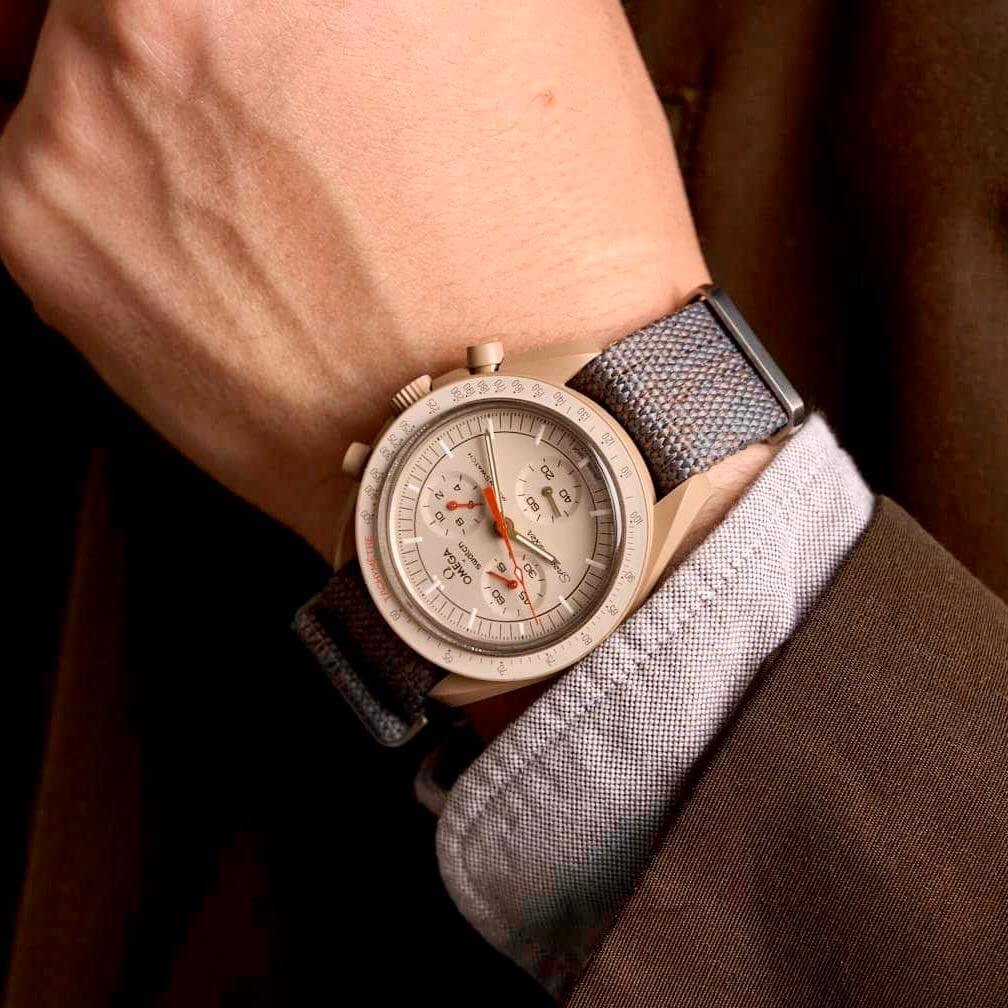 Men's Swatch x Omega MoonSwatch Mission to Jupiter 42mm Watch - SO33C100