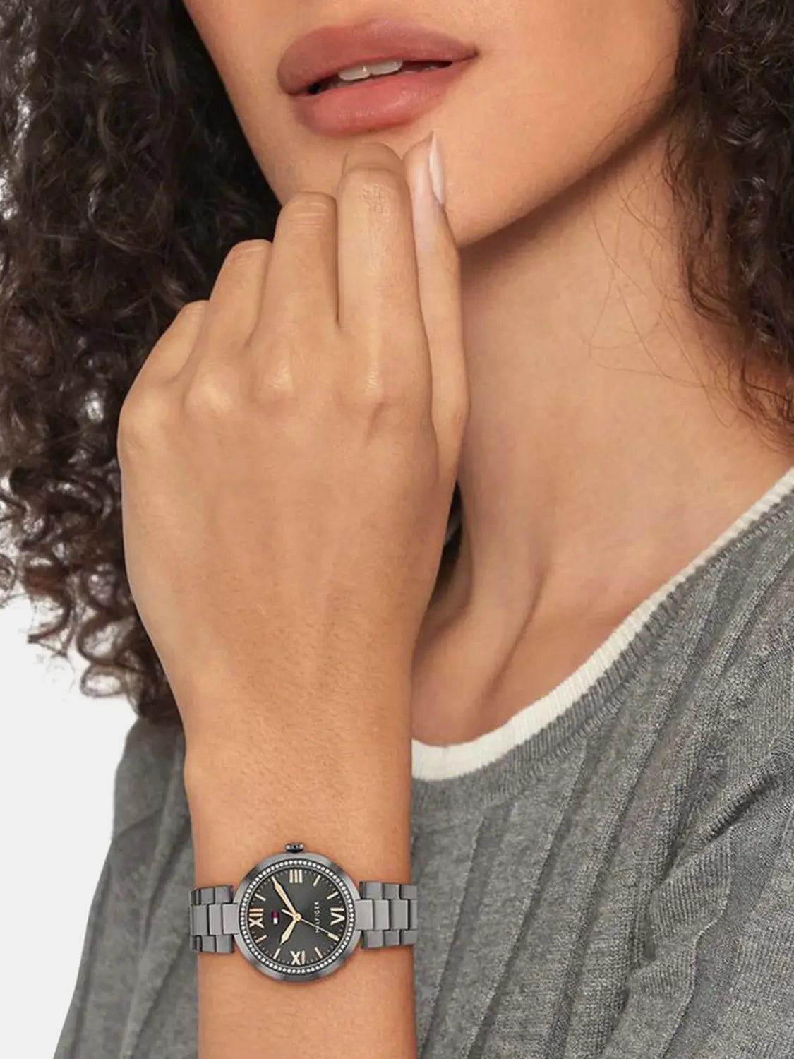 Women's Tommy Hilfiger Alice Grey Steel Watch - 1782630