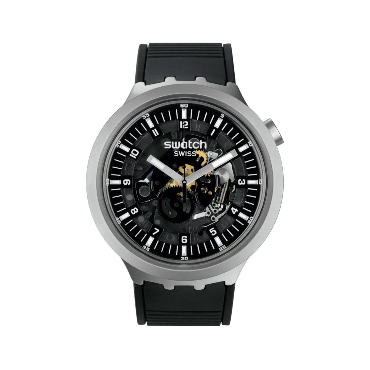 Swatch Big Bold Dark Irony Unisex Watch - SB07S105
