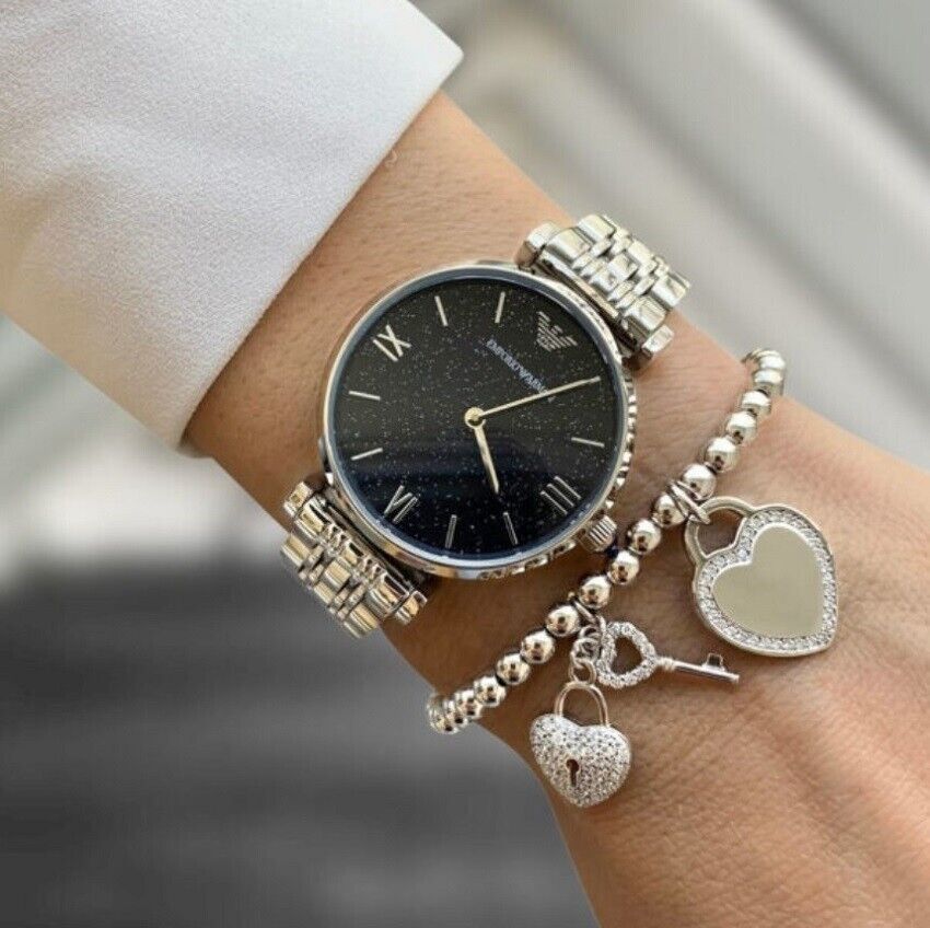 Women's Emporio Armani Gianni T-Bar Watch - AR11091