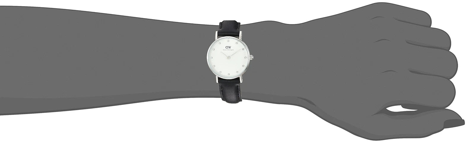 Women's Daniel Wellington Classy Sheffield Steel Black Leather Band Watch -  0921DW