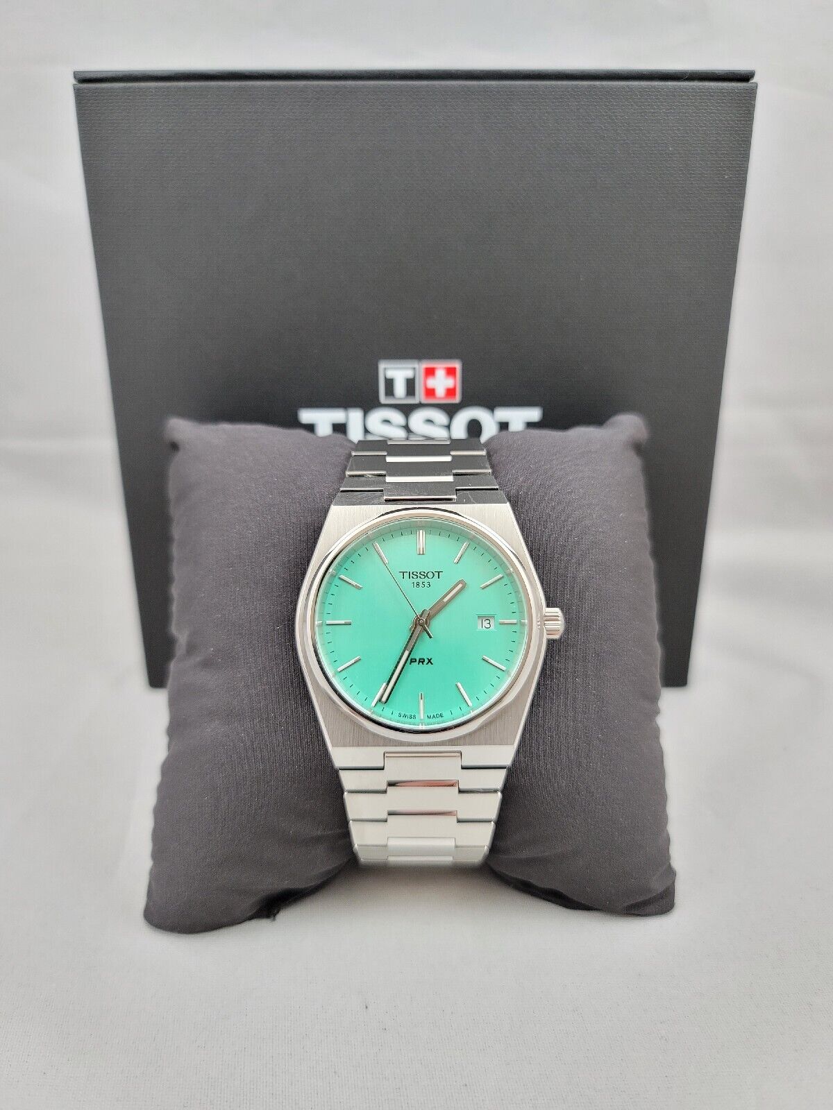Men's Tissot PRX Stainless Steel Light Green Dial 40mm - T137.410.11.091.01