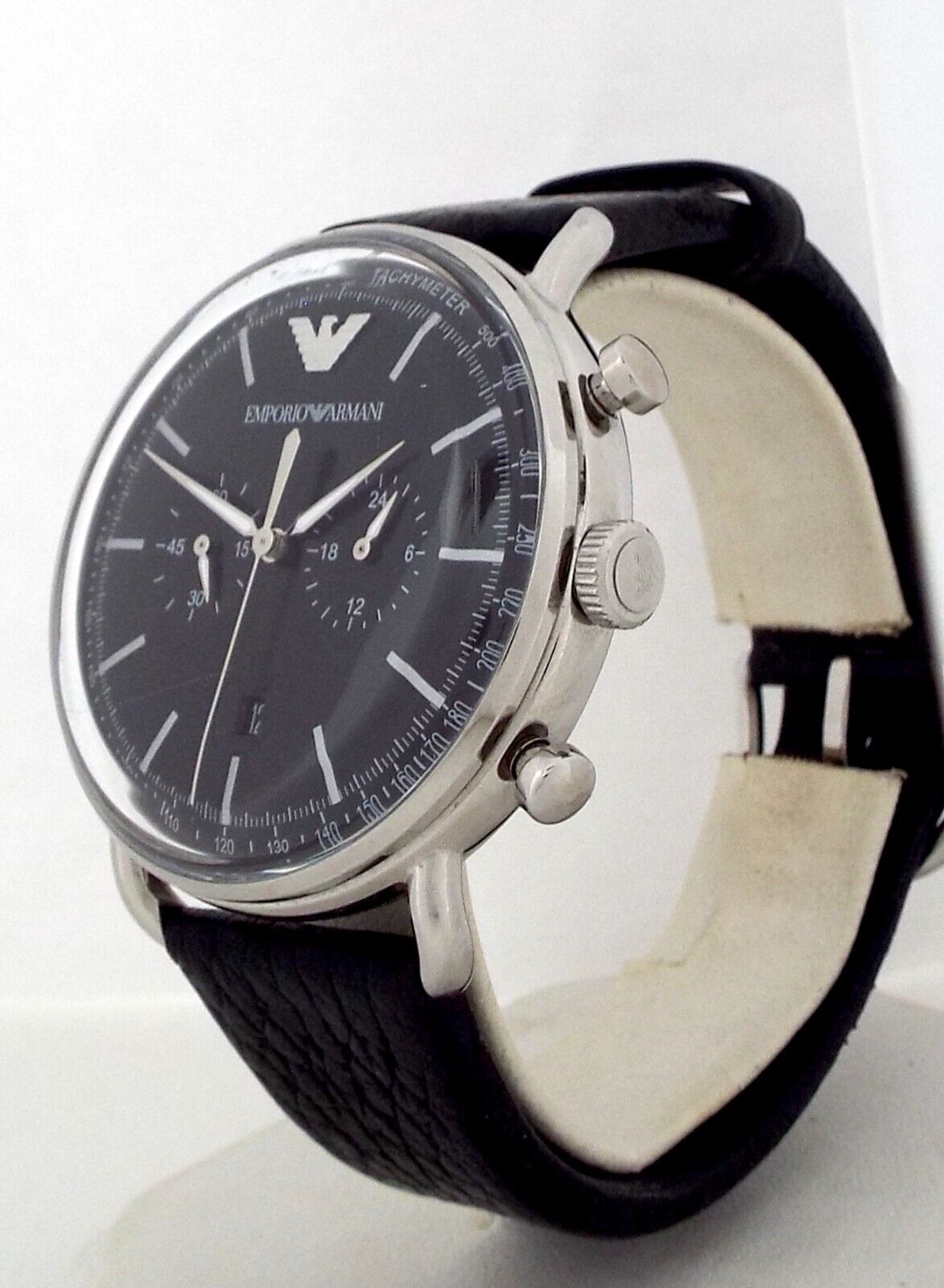 MEN S EMPORIO ARMANI AVIATOR CHRONOGRAPH QUARTZ WATCH AR11143 Bluestrap Watches Ghana